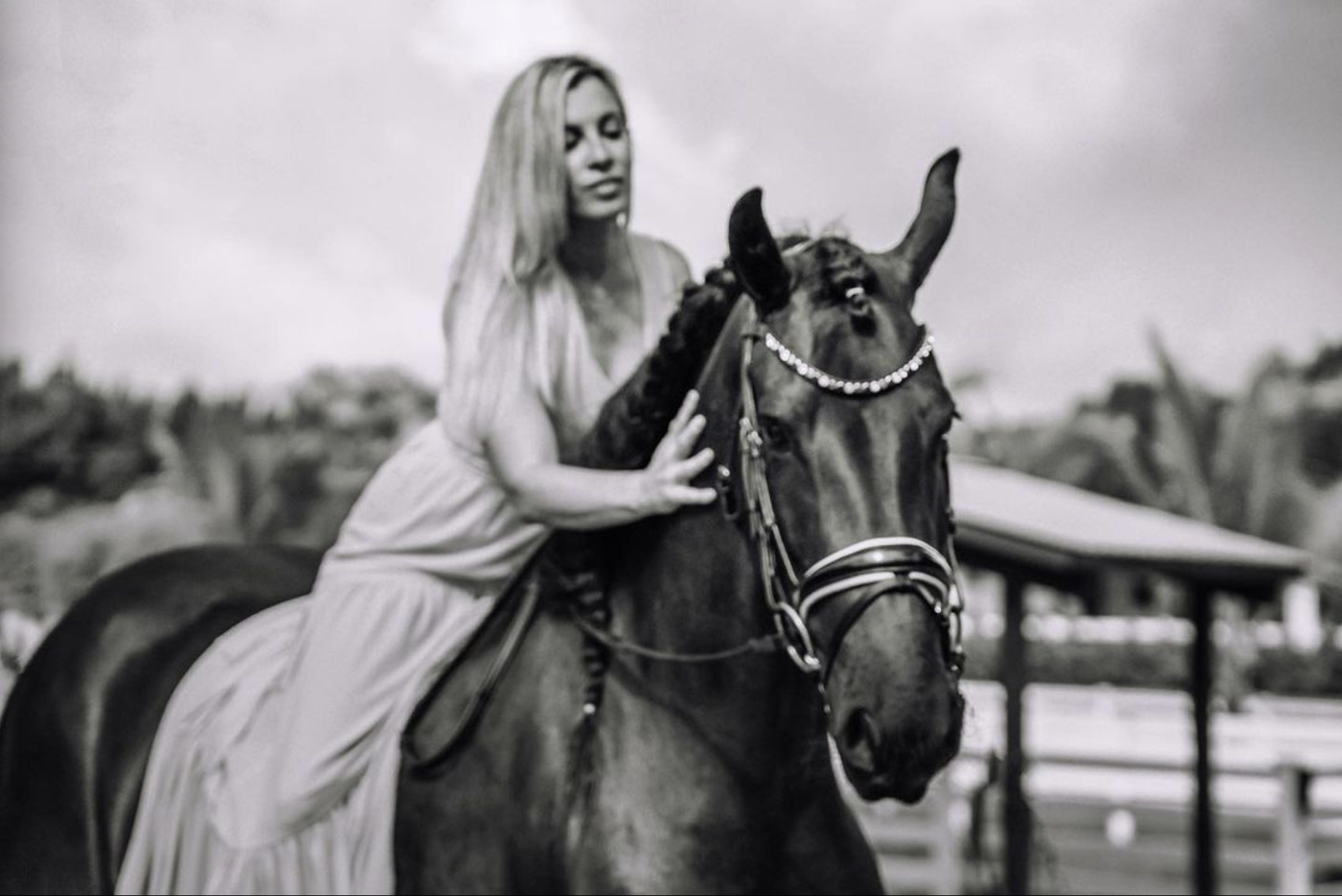 Monique Richter Riding a Horse