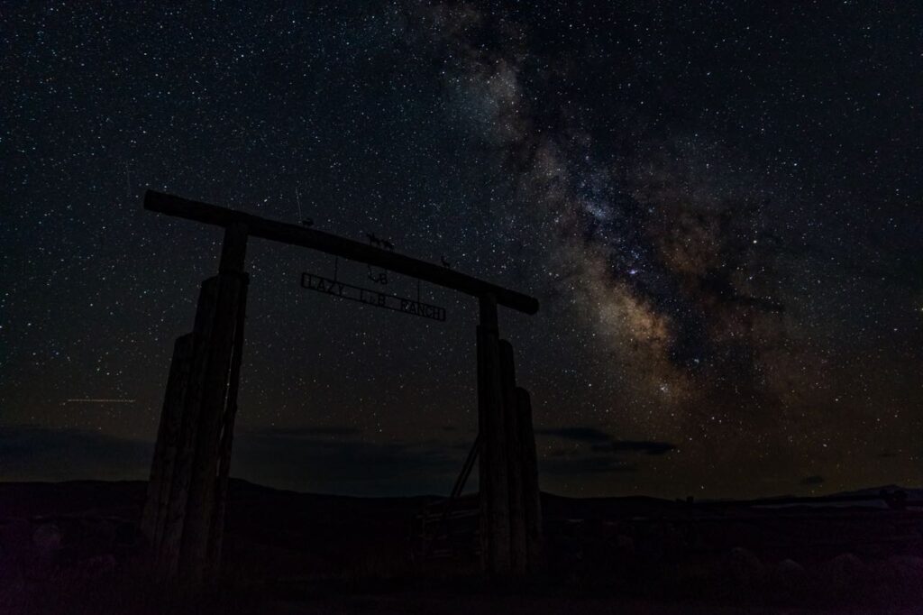 Lazy L&B Ranch beautiful night sky with countless stars