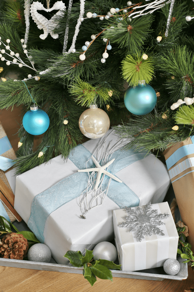 Holiday Gift Wrapping Ideas Coastal Christmas