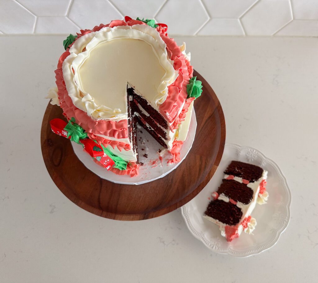 Saltsy Rodeo Christmas Cake Interior