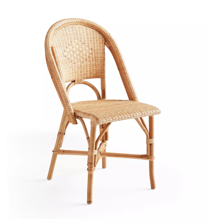 Rattan side chair