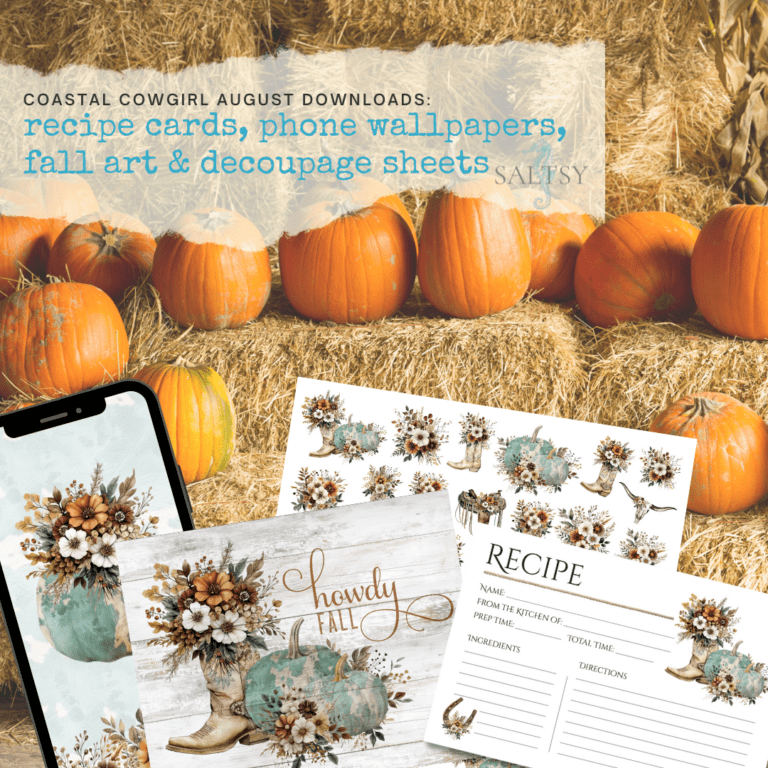 Celebrate Fall with Our Cowgirl Autumn Bliss Printable Bundle!