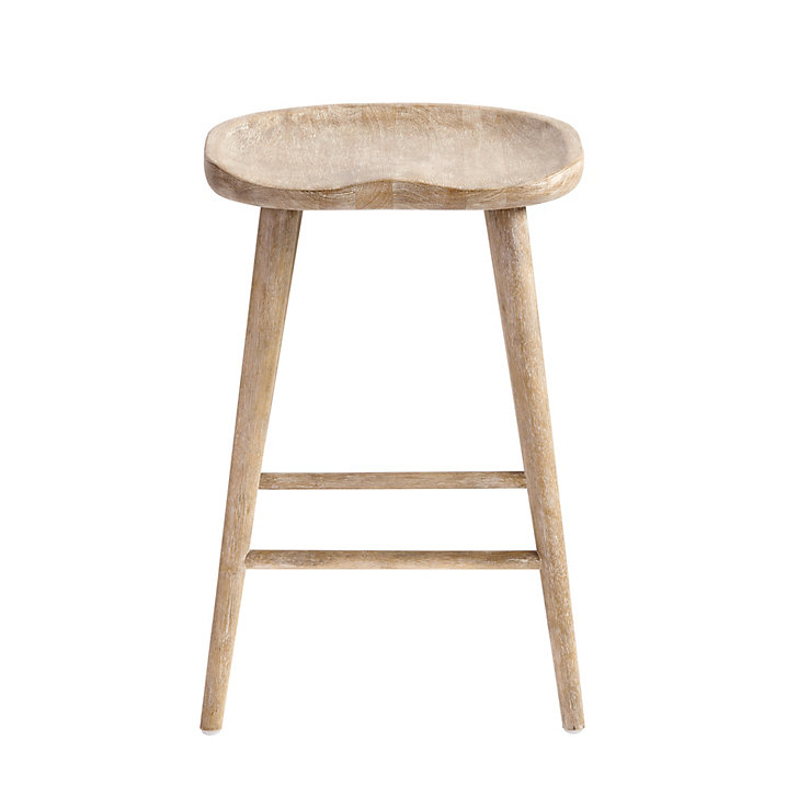 Wood counter stool